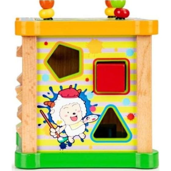 Eκπαιδευτικός Παιδικός Κύβος Ecotoys Με Πίνακα Hm015473 - 15.5x15.5x27cm image 4