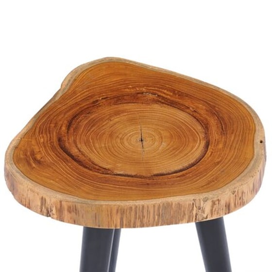 Τραπεζάκι Σαλονιού VidaXL από Μασίφ Ξύλο Teak 40x45cm - Καφέ image 3