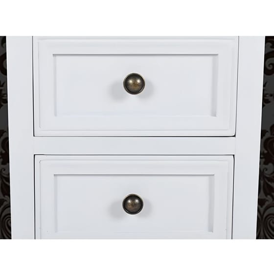 Κομοδίνο Vidaxl Από Mdf 4τμχ 34.5x30x49 cm - Λευκό image 2