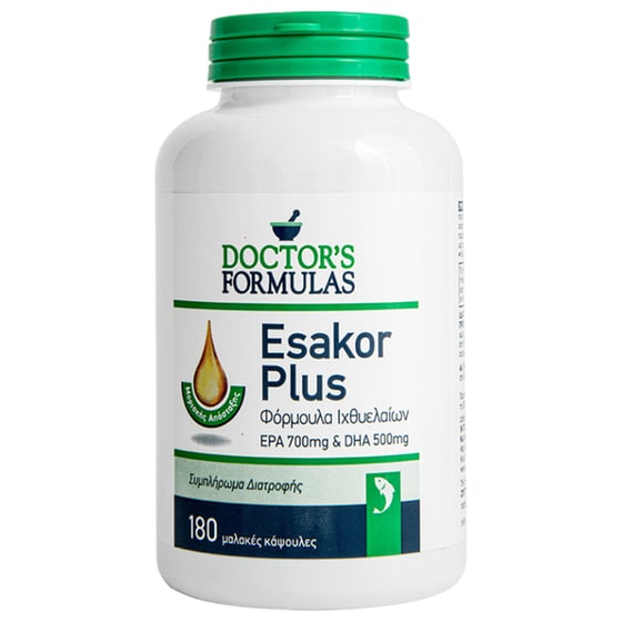 Λιπαρά Οξέα Doctor's Formulas Esakor Plus - 180 μαλακές κάψουλες image 0