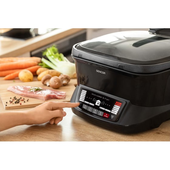 SENCOR SFR 9300BK με Καπάκι 1800 W 4.8 L Μαύρο Φριτέζα - Πολυμάγειρας image 2