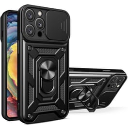 Θήκη Apple iPhone 15 Pro Max - Bodycell Armor SlideRing Holder - Black
