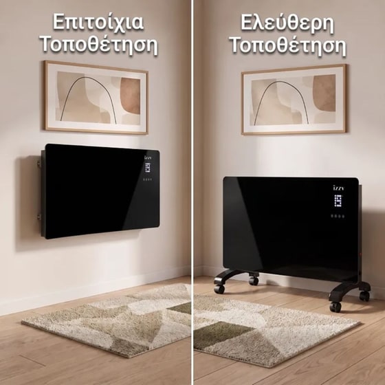 IZZY IZ-9089 2200W Θερμοπομπός Μαύρος image 3