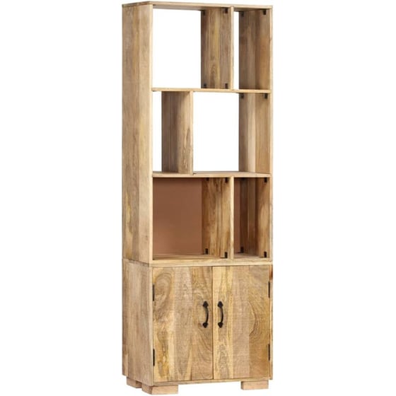 Βιβλιοθήκη Με Ντουλάπι VidaXL από Ξύλο 60x35x180cm - Kαφέ image 6