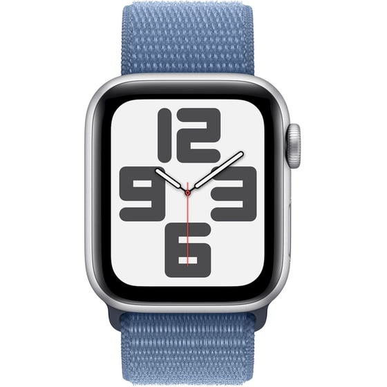 Apple Watch SE Silver Aluminium GPS 40mm - Winter Blue Sports Loop Regular image 1
