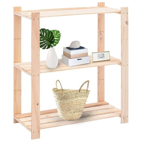 Vidaxl Ραφιέρες 3 Επιπέδων 5 Τεμ 150 Κ. 80x38x90 Εκ. Μασίφ Ξύλο Πεύκου image 2