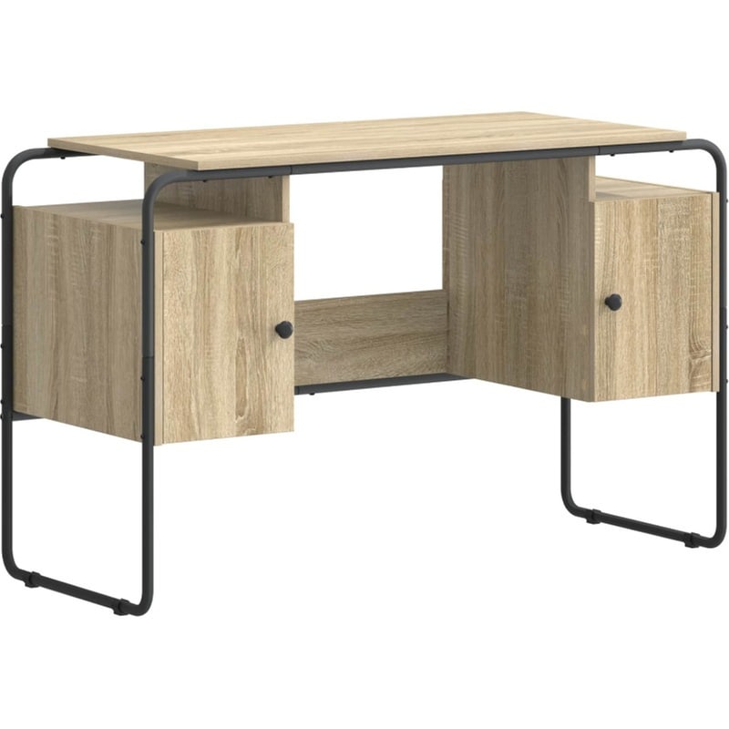 Γραφείο VidaXL με Αποθηκευτικό Χώρο 120x50,5x75,5 cm - Sonoma Δρυς