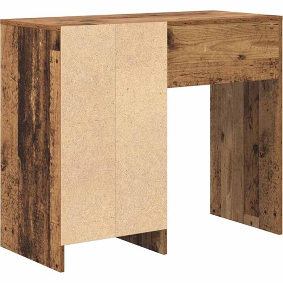 Γραφείο VidaXL από Επεξεργασμένο Ξύλο 90x37,5x75 cm - Παλιό Ξύλο image 7
