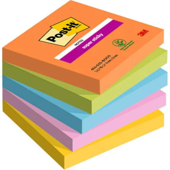 Κύβος Σημειώσεων 3M Post-it 76x76 mm (450 Φύλλων - 5 Τεμάχια) image 0