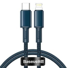 Καλώδιο δεδομένων Baseus High Density Braided Usb-C To Lightning 20W 1m - Blue
