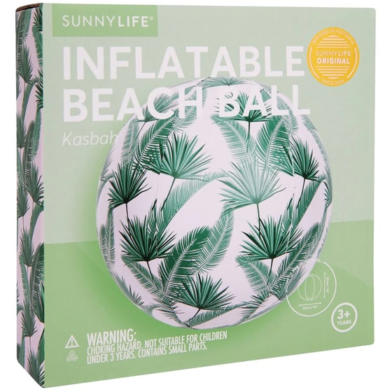 Φουσκωτή Μπάλα Παραλίας Sunny Life Kasbah - Πράσινη/Λευκή image 2