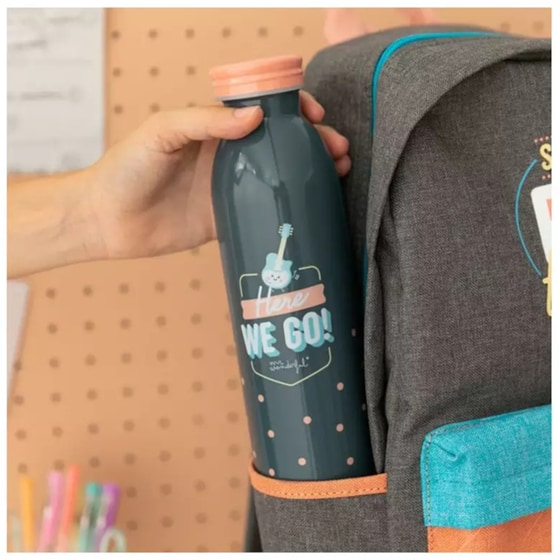 Μπουκάλι Θερμός Mr Wonderful Here We Go 600 ml image 2