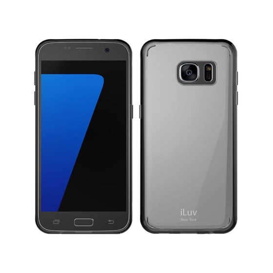 Θήκη & Προστασία οθόνης Samsung Galaxy S7 Edge - iLuv Vyneer Protection Case & Screen Protector - Black image 1