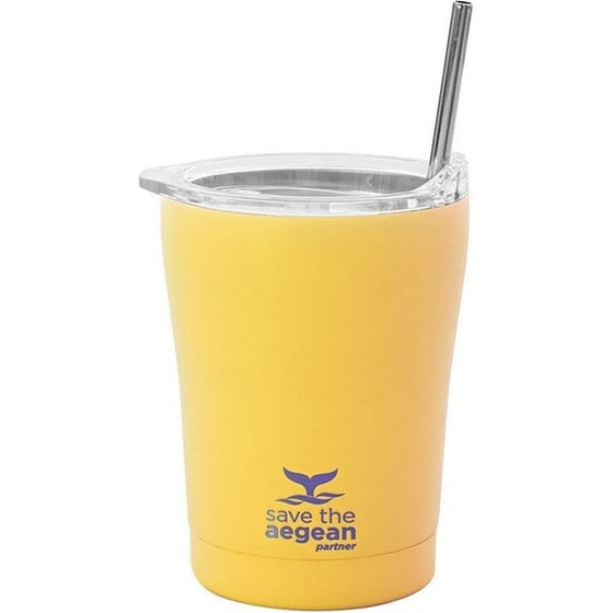 Ποτήρι Θερμός Estia Save The Aegean Pineapple Yellow 350 ml image 1