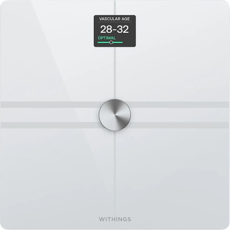 WITHINGS Ψηφιακή Ζυγαριά Smart Withings Body Comp με Λιπομετρητή, Καρδιαγγειακό Έλεγχο, Ανίχνευση Περιφερικής Νευροπάθειας Wi-Fi Bluetooth Λευκή