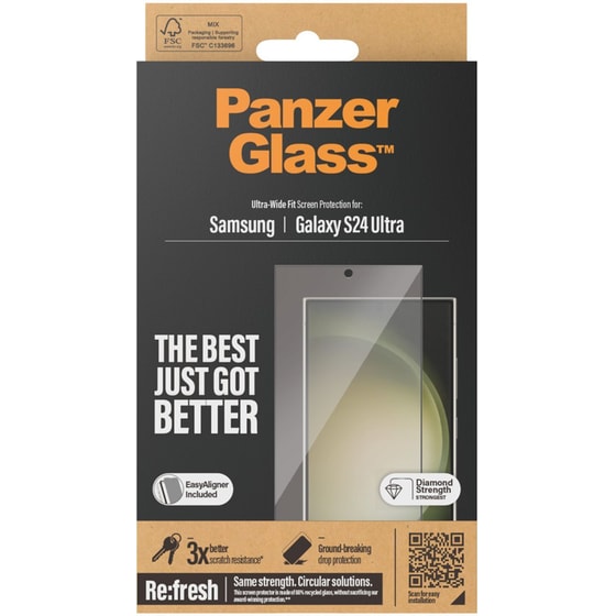Προστατευτικό οθόνης Samsung Galaxy S24 Ultra - Panzerglass Screen Protector Ultra Wide Fit Anti-Scratch image 5