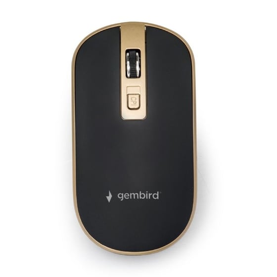 Gembird MUSW-4B-06-BG Ασύρματο Ποντίκι Μαύρο/Χρυσό image 2