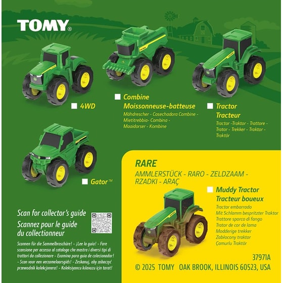 Tomy Συλλεκτικά Οχήματα Pull Back John Deer 1 Τμχ - Τυχαία Επιλογή Σχεδίου image 4