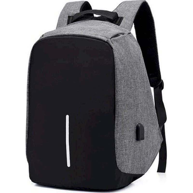 AMBER Τσάντα Πλάτης Anti-theft Amber με Θήκη Laptop 13 AΜ2008 13 lt - Γκρι