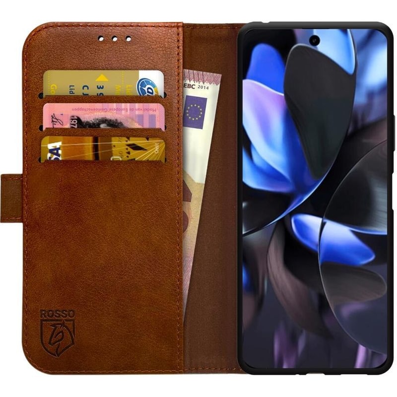 ROSSO Θήκη Google Pixel 9/9 Pro - Rosso Element PU Πορτοφόλι - Brown