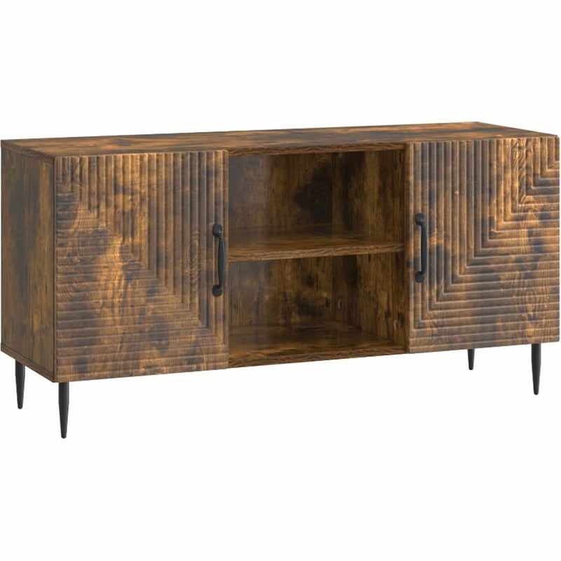 Έπιπλο Τηλεόρασης VidaXL 102x34.5x50 cm - Καπνισμένο Ξύλο Δρυός