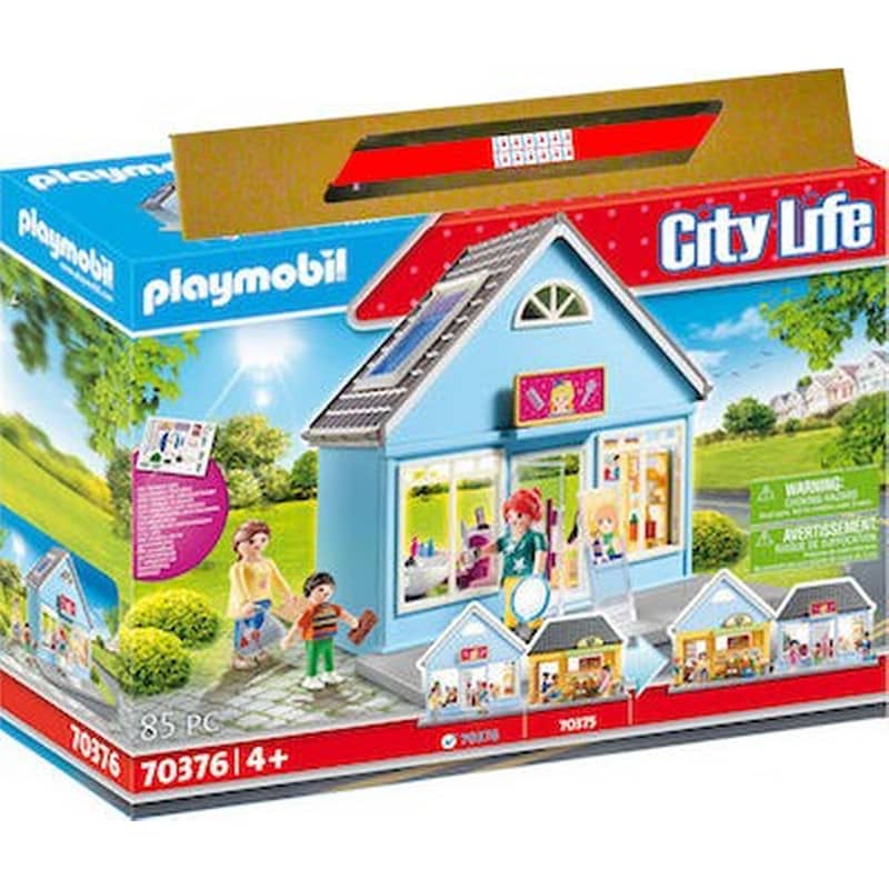 Παιχνιδολαμπάδα Playmobil Σετ Μεγάλο Όμορφο Κομμωτήριο City Life: Hair Saloon