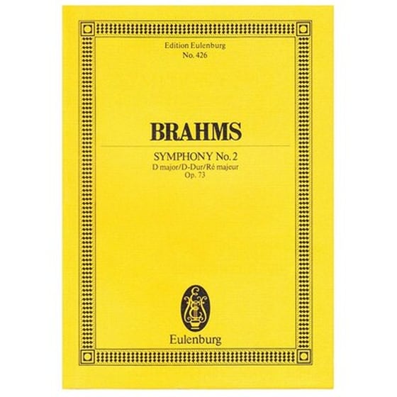 Βιβλίο Για Σύνολα Editions Eulenburg Brahms - Symphony In D Major Nr.2 Op.73 [pocket Score] image 1