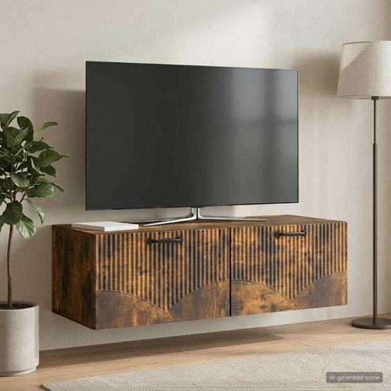 Επιτοίχιο Έπιπλο Τηλεόρασης VidaXL 98x41x30 cm image 2