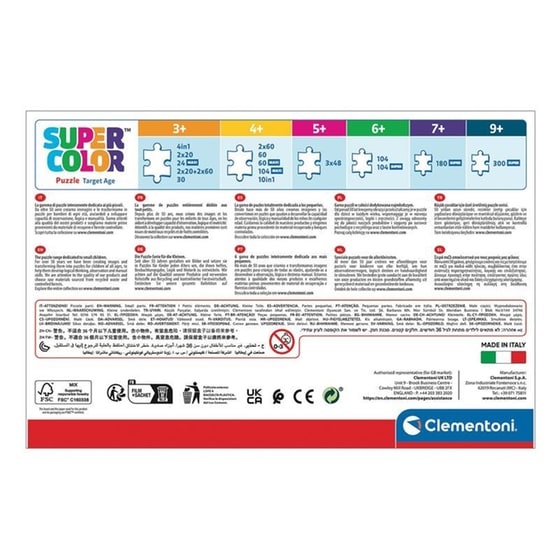 Παιδικό Παζλ Clementoni Super Color Disney Minnie (2x60 Κομμάτια) image 4