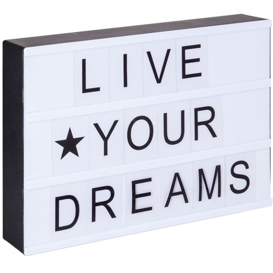 Διακοσμητικό Φωτιστικό Light Box Spitishop με Led 5.5x22cm - Λευκό image 0