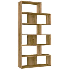 Βιβλιοθήκη Welhome  Μελαμίνη 92x30x180 cm - Καφέ