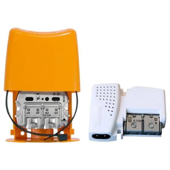 Σετ Ενισχυτής Ιστού 5G + PSU 12V UHF/VHF/SAT Televes Nanokom - Λευκό/Πορτοκαλί image 0