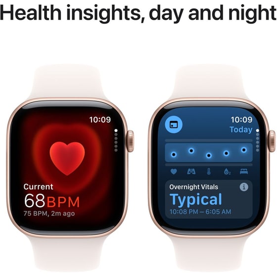 Apple Watch Series 10 GPS + Cellular 46mm Rose Gold Aluminum Case with Light Blush Sport Band - M/L image 3