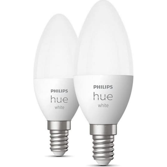 Έξυπνη Λάμπα Philips Hue White Candle B39 E14 2τμχ - Θερμό λευκό image 0