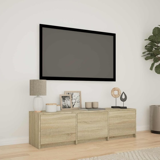 Έπιπλο Τηλεόρασης VidaXL με LED 140 x 34 x 40 cm - Sonoma Δρυς image 1