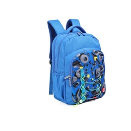 Τσάντα Πλάτης Lycsac Large Zippers Γαλάζια