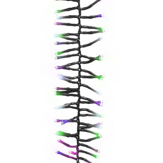 Λάμπακια Cluster Vidaxl Με 400 LED 7,4m Από Pvc - Παστέλ Πολύχρωμα image 1