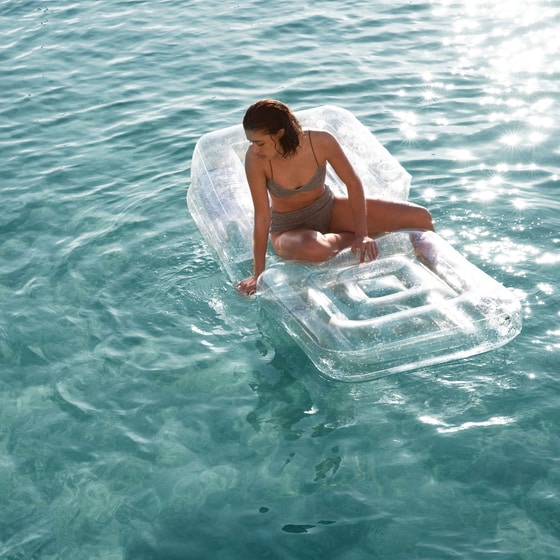Στρώμα Θαλάσσης SunnyLife Lilo 85 cm - Διαφανές/Glitter image 9