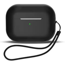 Θήκη Ακουστικών Silicone Lanyard για Apple Αirpods 1st/2nd Gen - Black