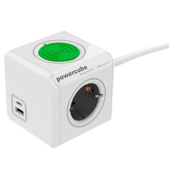 Πολύμπριζο Powercube Extended USB, Wireless Charging 1.5Mm2 image 0