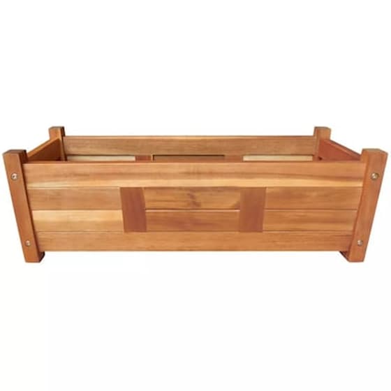 Vidaxl Ζαρντινιέρα Υπερυψωμένη 76 X 27,6 X 25 Εκ. Από Ξύλο Ακακίας image 3