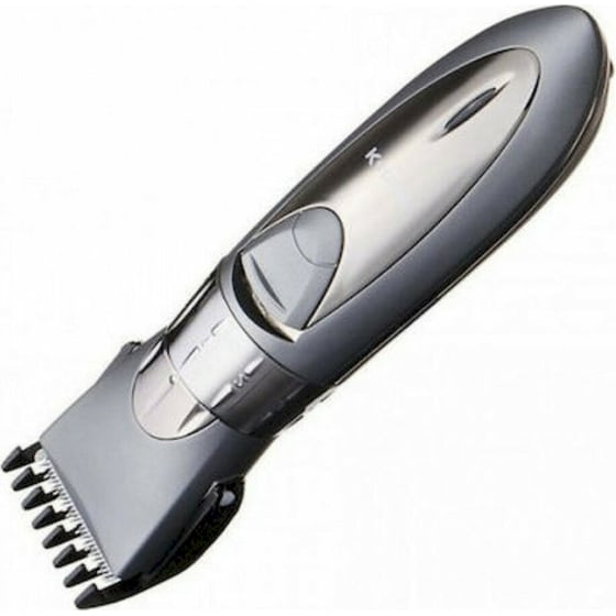 KEMEI KM-605 Κουρευτική Μηχανή Επαναφορτιζόμενη Ασημί image 1