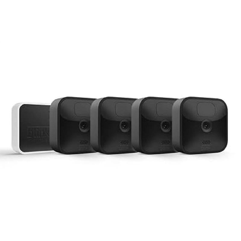 BLINK Ασύρματη IP Camera Blink Outdoor Security Camera System HD 1080p Μαύρη με WiFi Ασύρματη Επικοινωνία 4 Τμχ
