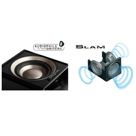 Ηχεία 2.1 Creative T4 Wireless Μαύρο image 3