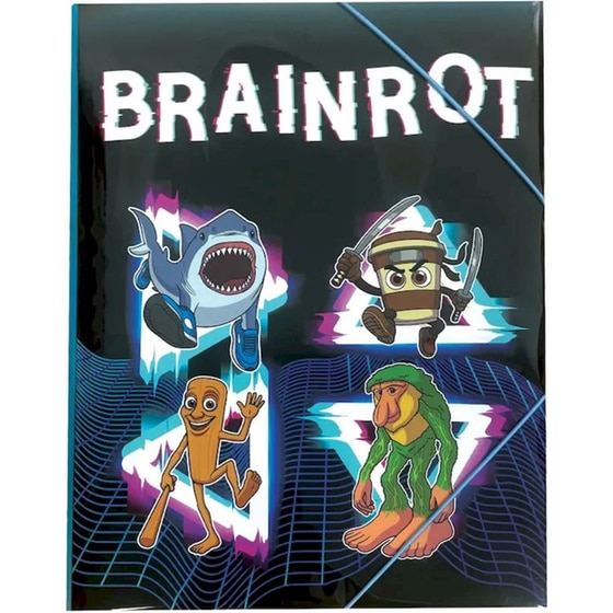 Ντοσιέ με Λάστιχο Gim A4 Toikido Brainrot image 0
