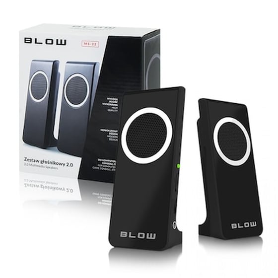 Ηχεία 2.0 Blow Ms-22 6W - Black image 1