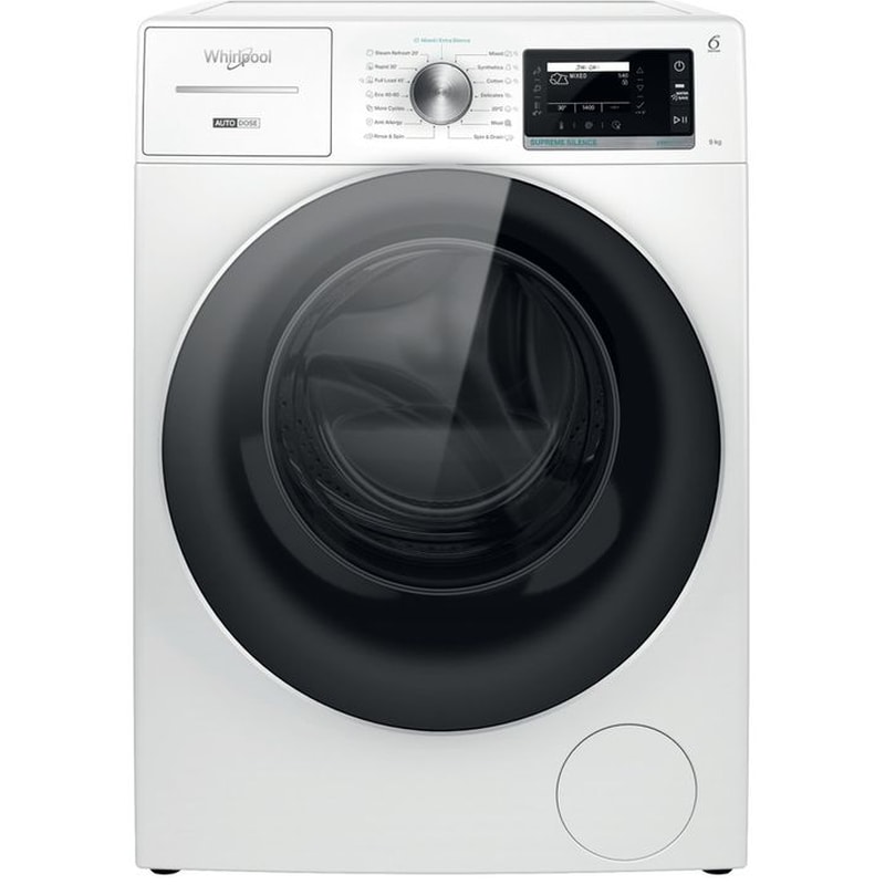 WHIRLPOOL W8 99AD SILENCE EE 9kg 1.400 Στροφές Λευκό Πλυντήριο Ρούχων
