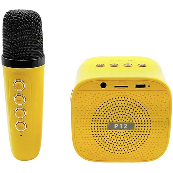 Party Speaker Lamtech BT5,4 Kids με Karaoke Rgb - Κίτρινο image 1