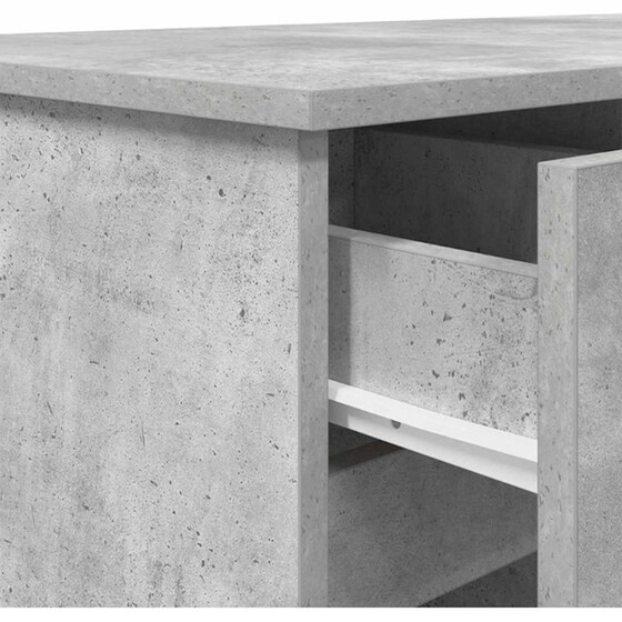 Γραφείο VidaXL από Επεξεργασμένο Ξύλο 140x49x76 cm - Γκρι Σκυροδέματος image 5