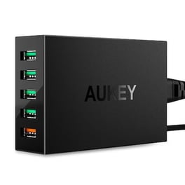 Φορτιστής Πρίζας Aukey Pa-t15 Indoor 5x Usb 10.2A 54W Usb-C - Black